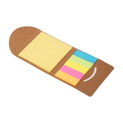 Buy Smiley Cork Sticky Notepad in bulk for Corporate Gifting | Corporate Gyft