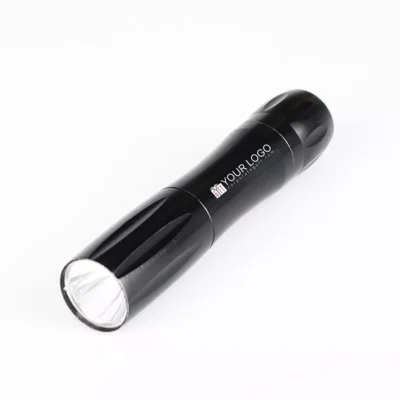Buy Mini Aluminum LED Torch - Black in bulk for Corporate Gifting | Corporate Gyft