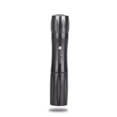 Buy Mini Aluminum LED Torch - Black in bulk for Corporate Gifting | Corporate Gyft