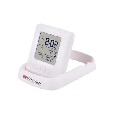 Buy TempTracker Fold Folding Desk Clock in bulk for Corporate Gifting | Corporate Gyft