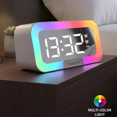 Buy Time Wave Ultra Multifunction Desk Clock in bulk for Corporate Gifting | Corporate Gyft