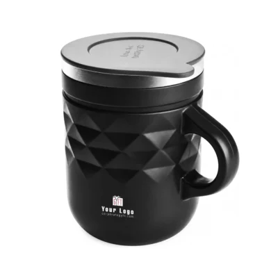 Buy Zara Spill Proof Travel Mug - Black in bulk for Corporate Gifting | Corporate Gyft