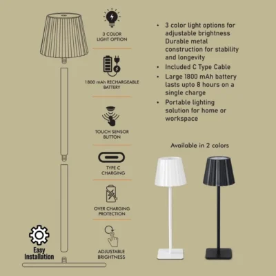 Buy ZigLume Rechargeable Desk Lamp in bulk for Corporate Gifting | Corporate Gyft