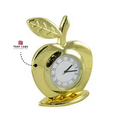 Buy Elite Apple-Shap Table Clock in bulk for Corporate Gifting | Corporate Gyft