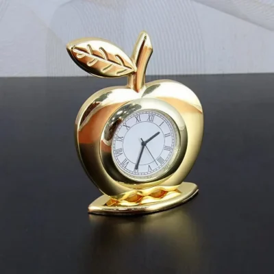 Buy Elite Apple-Shap Table Clock in bulk for Corporate Gifting | Corporate Gyft