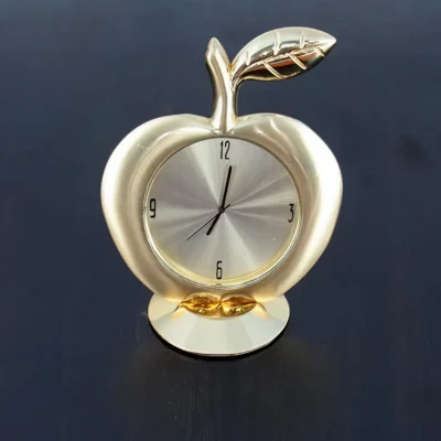 Buy Apple Shaped Desk Clock in bulk for Corporate Gifting | Corporate Gyft