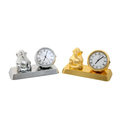 Buy Lord Ganesha Idol Table Clock in bulk for Corporate Gifting | Corporate Gyft