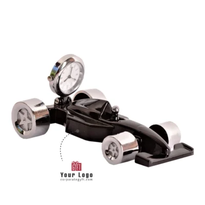 Buy Metal Racing Car Desktop Clock in bulk for Corporate Gifting | Corporate Gyft