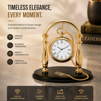 Buy Gandhi Antique Pocket Table Clock in bulk for Corporate Gifting | Corporate Gyft