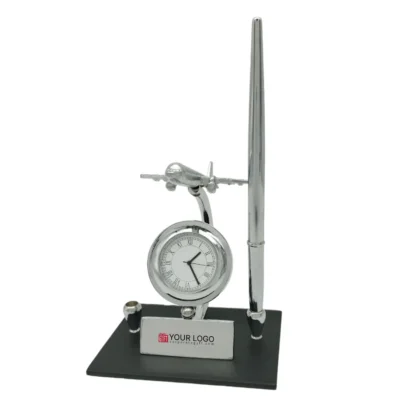 Buy Aircraft Desk Clock Organizer in bulk for Corporate Gifting | Corporate Gyft