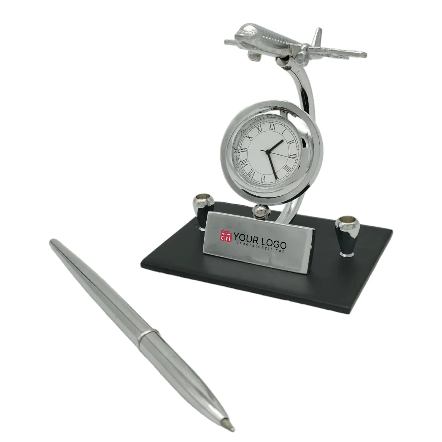 Aircraft Desk Clock Organizer Buy Aircraft Desk Clock Organizer in bulk for Corporate Gifting | Corporate Gyft