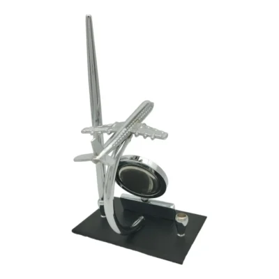 Buy Aircraft Desk Clock Organizer in bulk for Corporate Gifting | Corporate Gyft