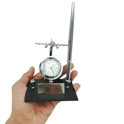 Buy Aircraft Desk Clock Organizer in bulk for Corporate Gifting | Corporate Gyft