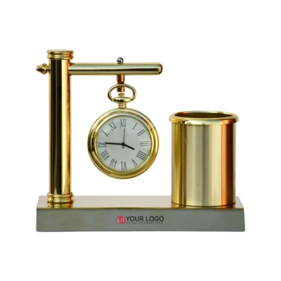 Buy Classic Clock Desk Organiser in bulk for Corporate Gifting | Corporate Gyft