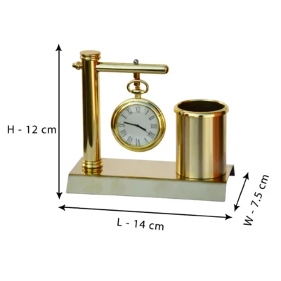 Buy Classic Clock Desk Organiser in bulk for Corporate Gifting | Corporate Gyft