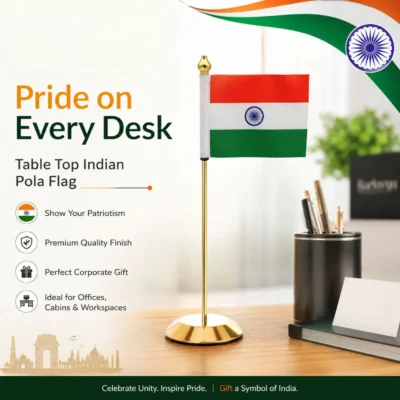 Buy Indian Flag Desk Stand in bulk for Corporate Gifting | Corporate Gyft