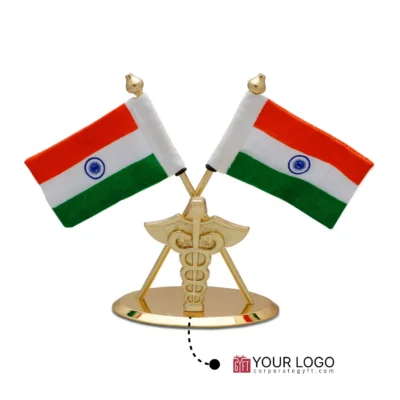 Buy Doctor Emblem Cross Table Flag in bulk for Corporate Gifting | Corporate Gyft