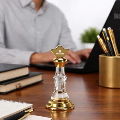 Buy Chess King Acrylic Paperweight in bulk for Corporate Gifting | Corporate Gyft