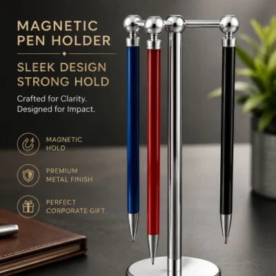 Buy Megnetic Pen Holder with Pens in bulk for Corporate Gifting | Corporate Gyft
