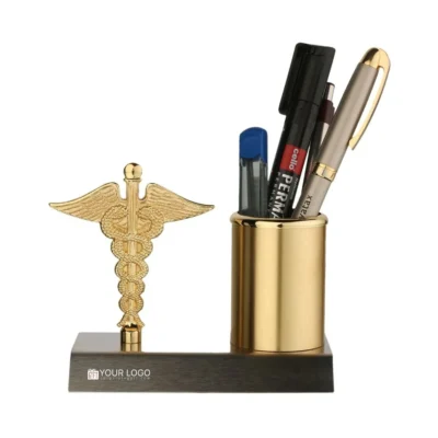 Buy Caduceus Desktop Pen Holder in bulk for Corporate Gifting | Corporate Gyft