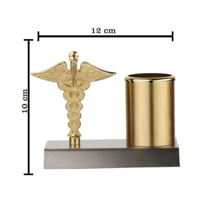 Buy Caduceus Desktop Pen Holder in bulk for Corporate Gifting | Corporate Gyft