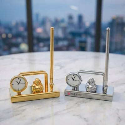 Buy Ganesha Stand with Clock in bulk for Corporate Gifting | Corporate Gyft