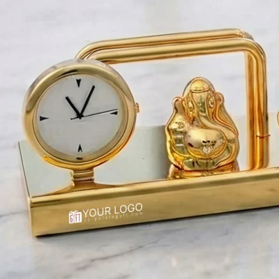 Buy Ganesha Stand with Clock in bulk for Corporate Gifting | Corporate Gyft