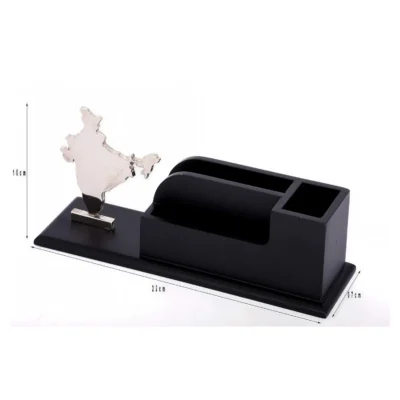 Buy India Map Desk Pen Organizer in bulk for Corporate Gifting | Corporate Gyft