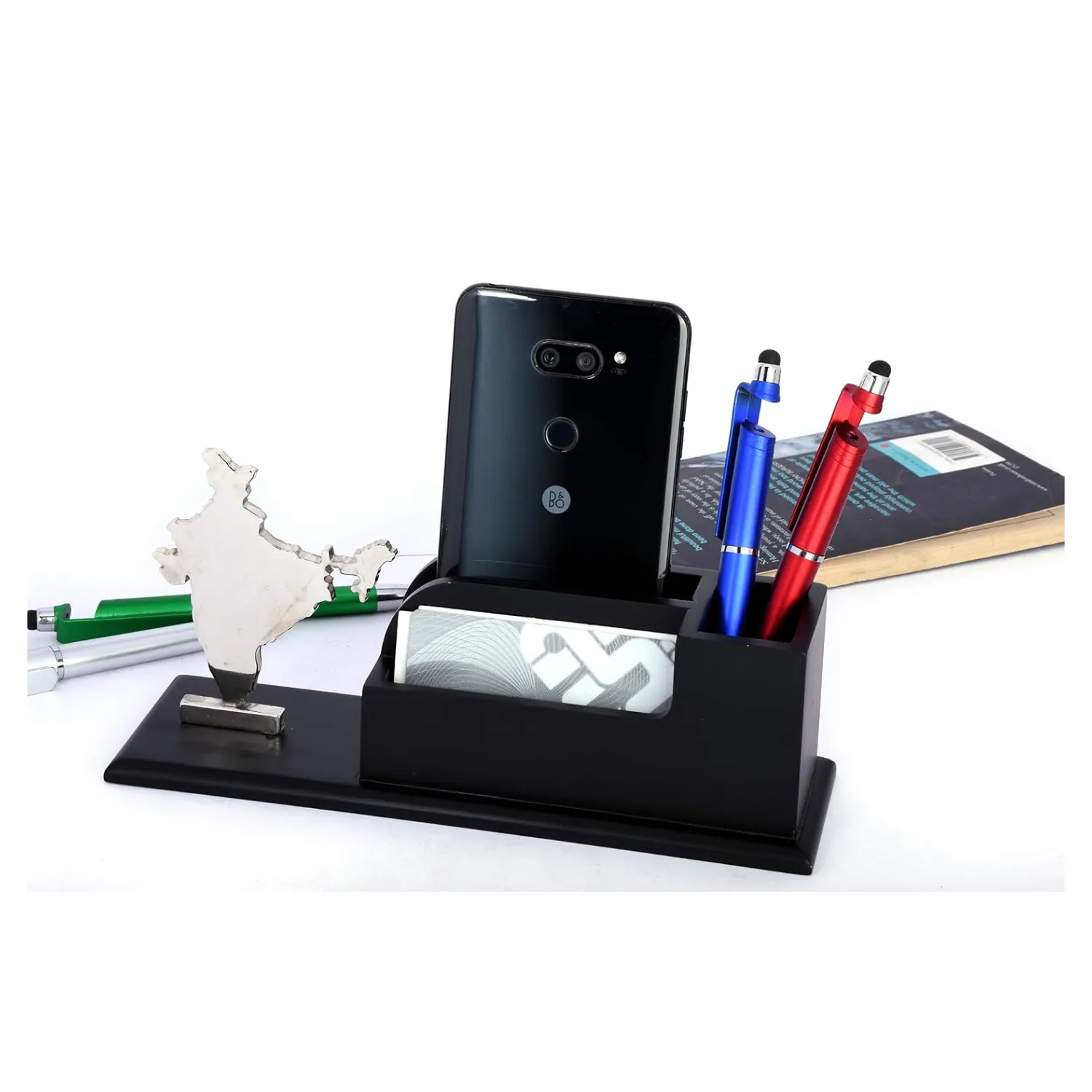 India Map Desk Pen Organizer Buy India Map Desk Pen Organizer in bulk for Corporate Gifting | Corporate Gyft