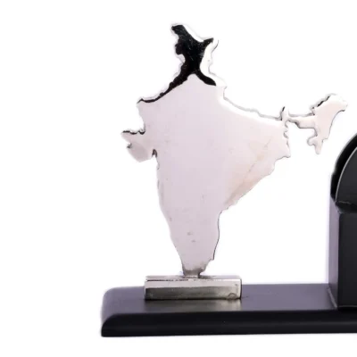 Buy India Map Desk Pen Organizer in bulk for Corporate Gifting | Corporate Gyft