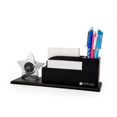 Buy Star Shape Clock Desk Organiser in bulk for Corporate Gifting | Corporate Gyft