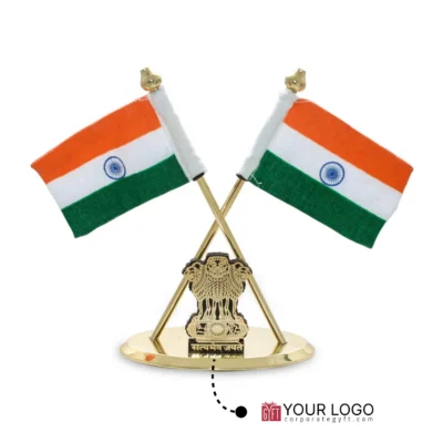 Buy Miniature Satyameva Jayate Indian Flag in bulk for Corporate Gifting | Corporate Gyft