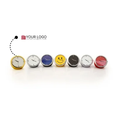 Buy Metal Smilely Table Clock in bulk for Corporate Gifting | Corporate Gyft
