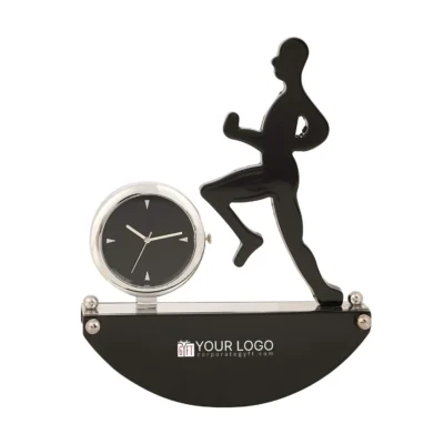 Buy Dynamic Runner Metal Clock in bulk for Corporate Gifting | Corporate Gyft