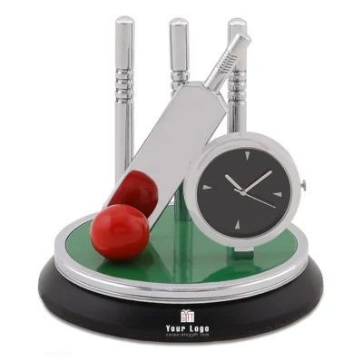 Buy Cricket Spirit Table Clock in bulk for Corporate Gifting | Corporate Gyft