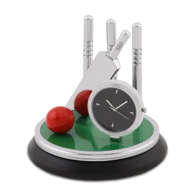 Buy Cricket Spirit Table Clock in bulk for Corporate Gifting | Corporate Gyft