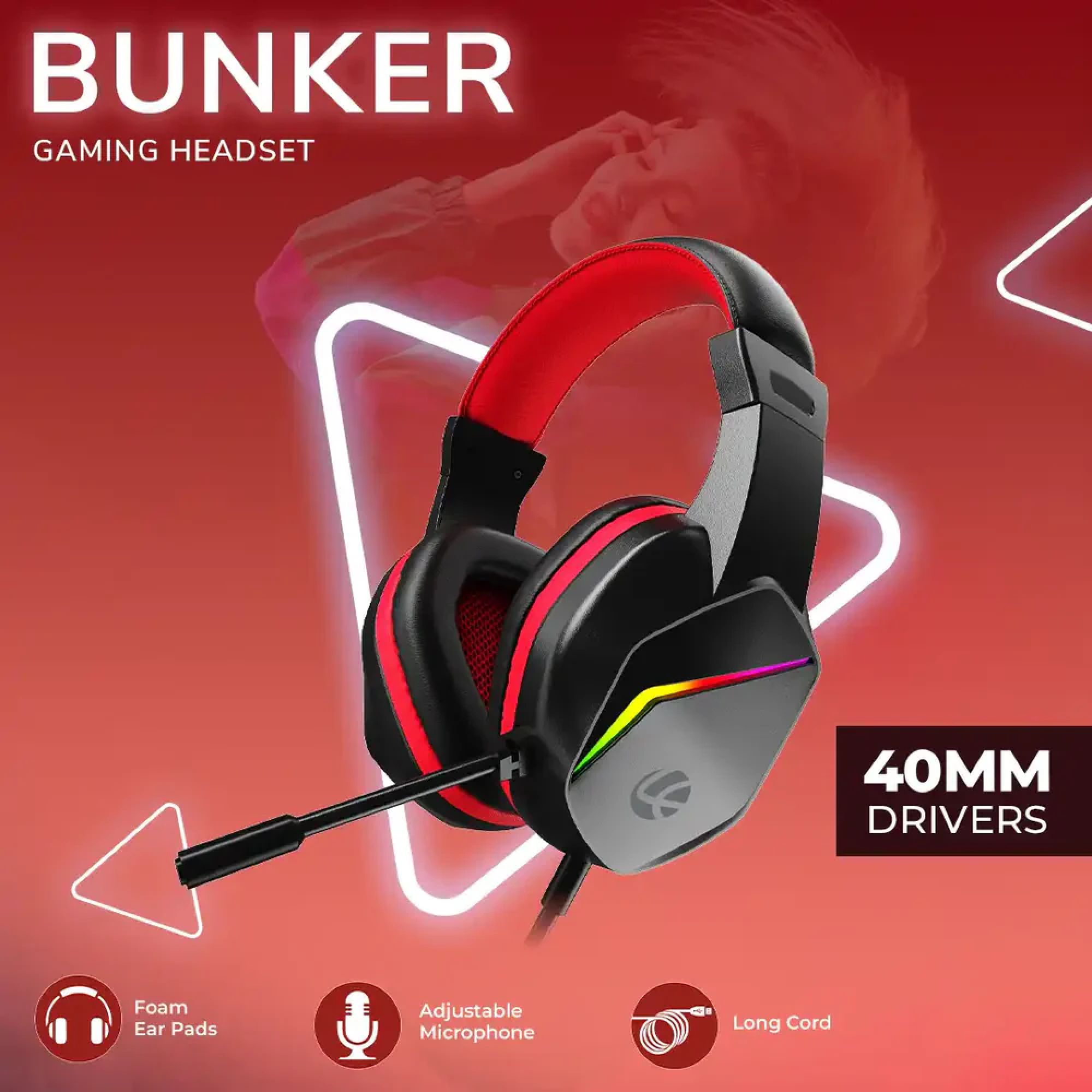 Lapcare Bunker Gaming Headset Buy Lapcare Bunker Gaming Headset in bulk for Corporate Gifting | Corporate Gyft