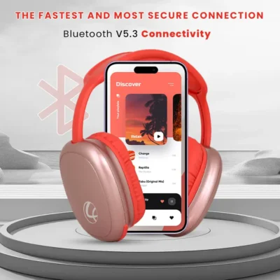 Buy Lapcare EERS Bluetooth Headphones - Rose Gold in bulk for Corporate Gifting | Corporate Gyft