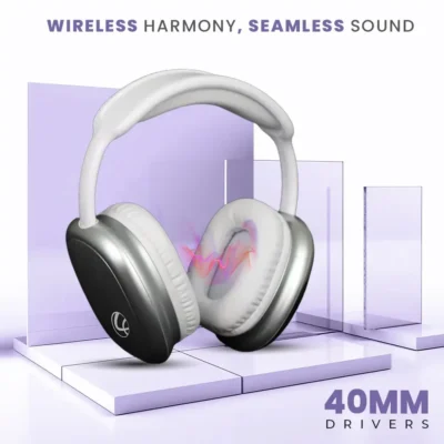 Buy Lapcare EERS Bluetooth Headphones - Silver in bulk for Corporate Gifting | Corporate Gyft