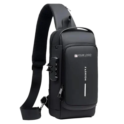 Buy Anti Theft Crossbody Sling Bag - Black in bulk for Corporate Gifting | Corporate Gyft