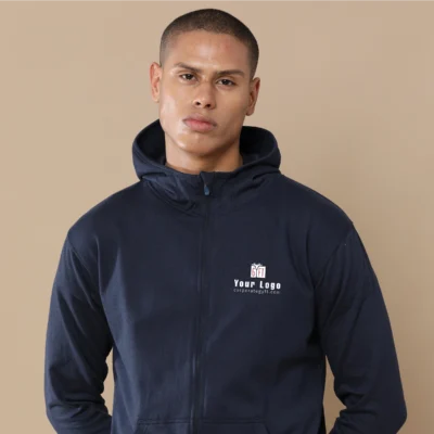 Buy 2-in-1 Zipper Fleece Sweatshirt - Midnight Navy in bulk for Corporate Gifting | Corporate Gyft