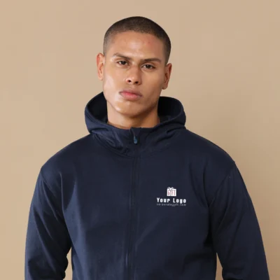 Buy 2-in-1 Zipper Fleece Sweatshirt - Midnight Navy in bulk for Corporate Gifting | Corporate Gyft
