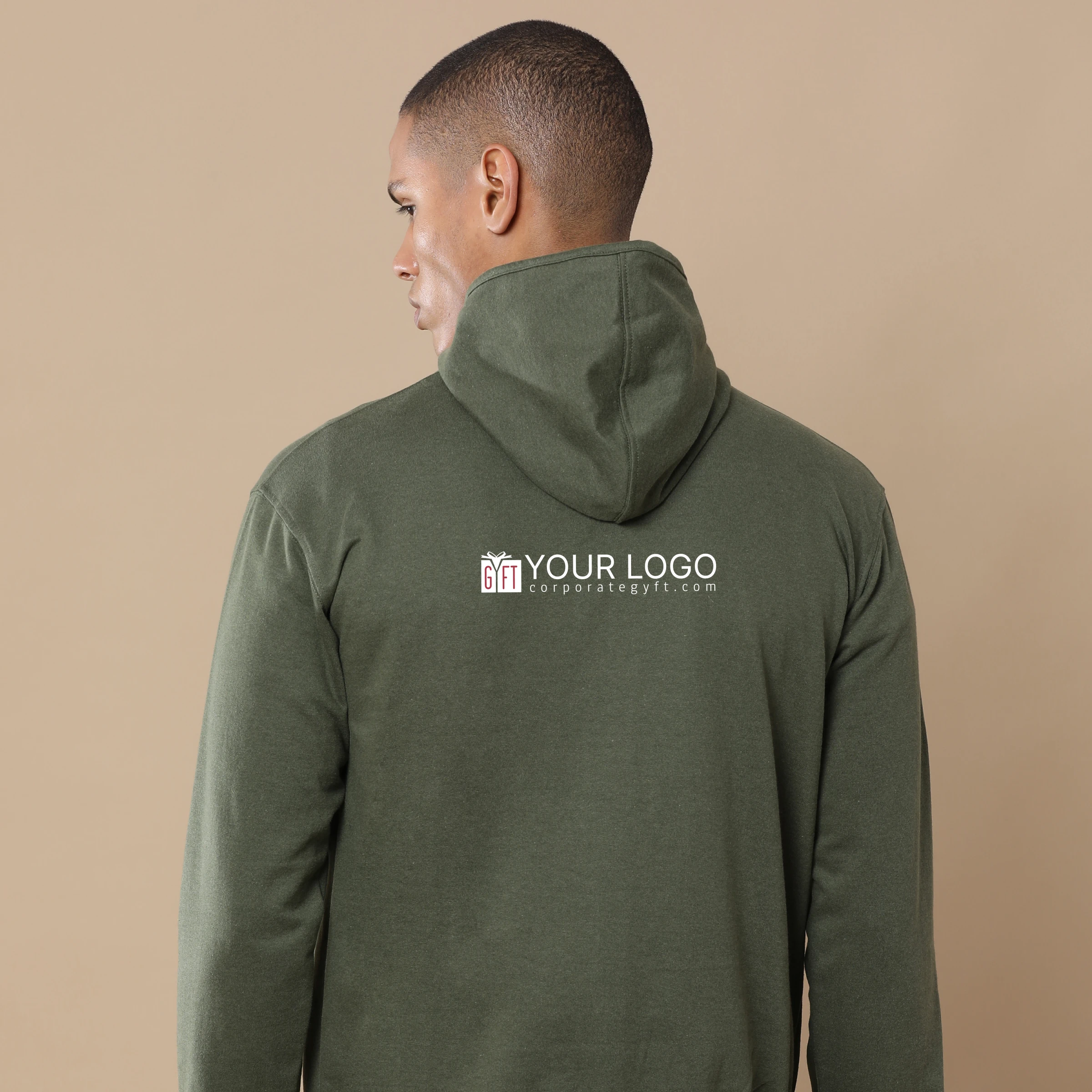 2-in-1 Zipper Fleece Sweatshirt - Olive Green Buy 2-in-1 Zipper Fleece Sweatshirt - Olive Green in bulk for Corporate Gifting | Corporate Gyft
