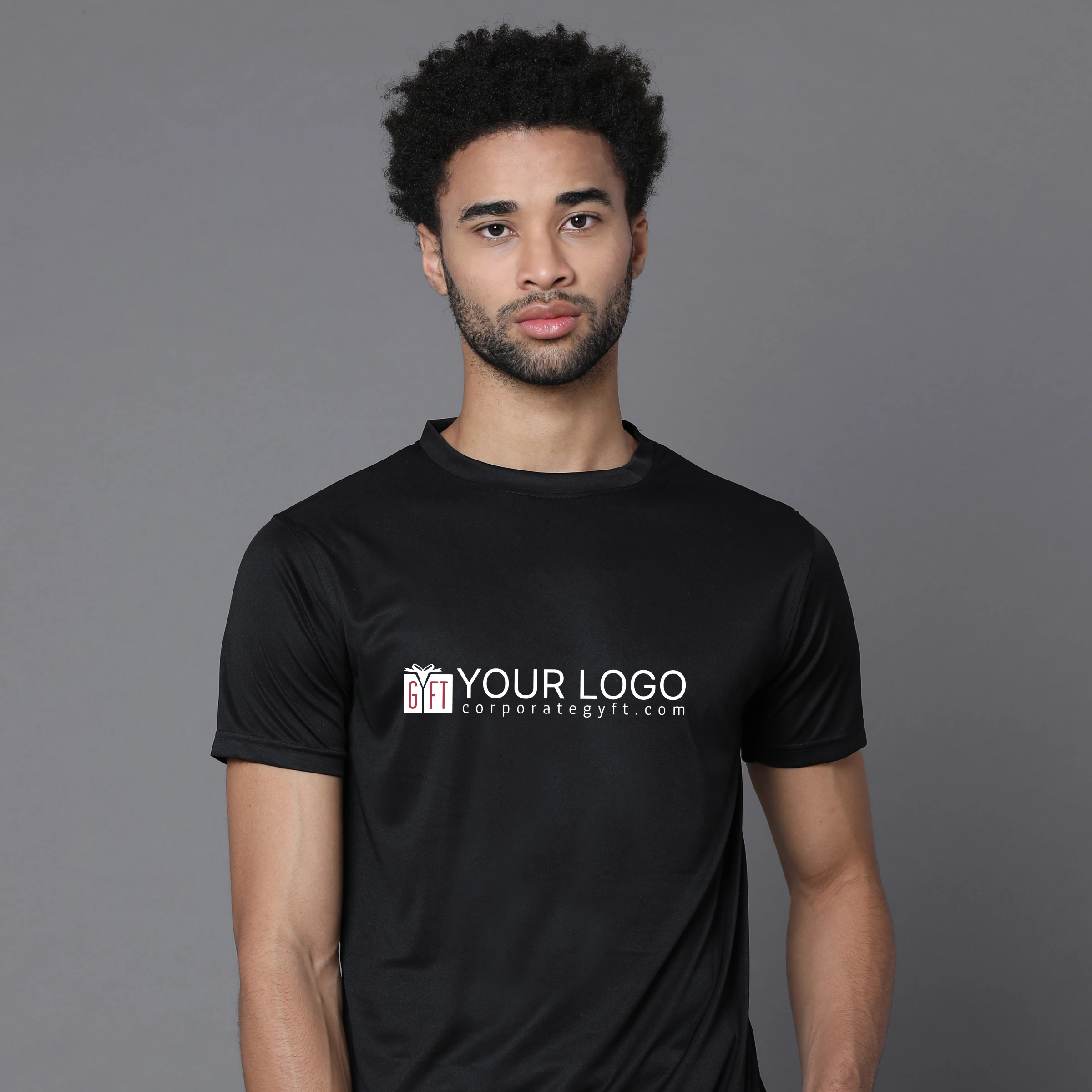 Mobilitee Workday Crew Neck - Classic Black Buy Mobilitee Workday Crew Neck - Classic Black in bulk for Corporate Gifting | Corporate Gyft