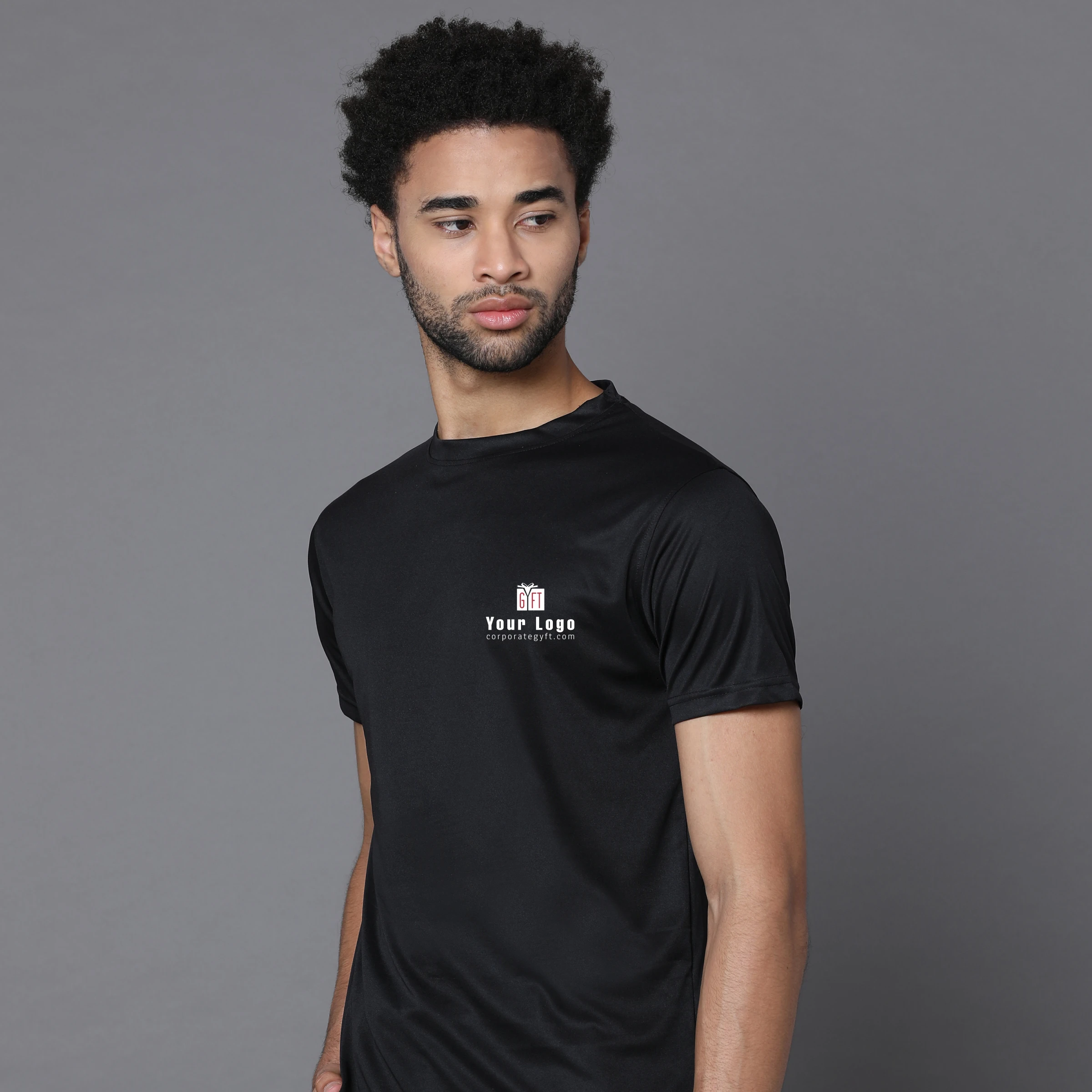 Mobilitee Workday Crew Neck - Classic Black Buy Mobilitee Workday Crew Neck - Classic Black in bulk for Corporate Gifting | Corporate Gyft