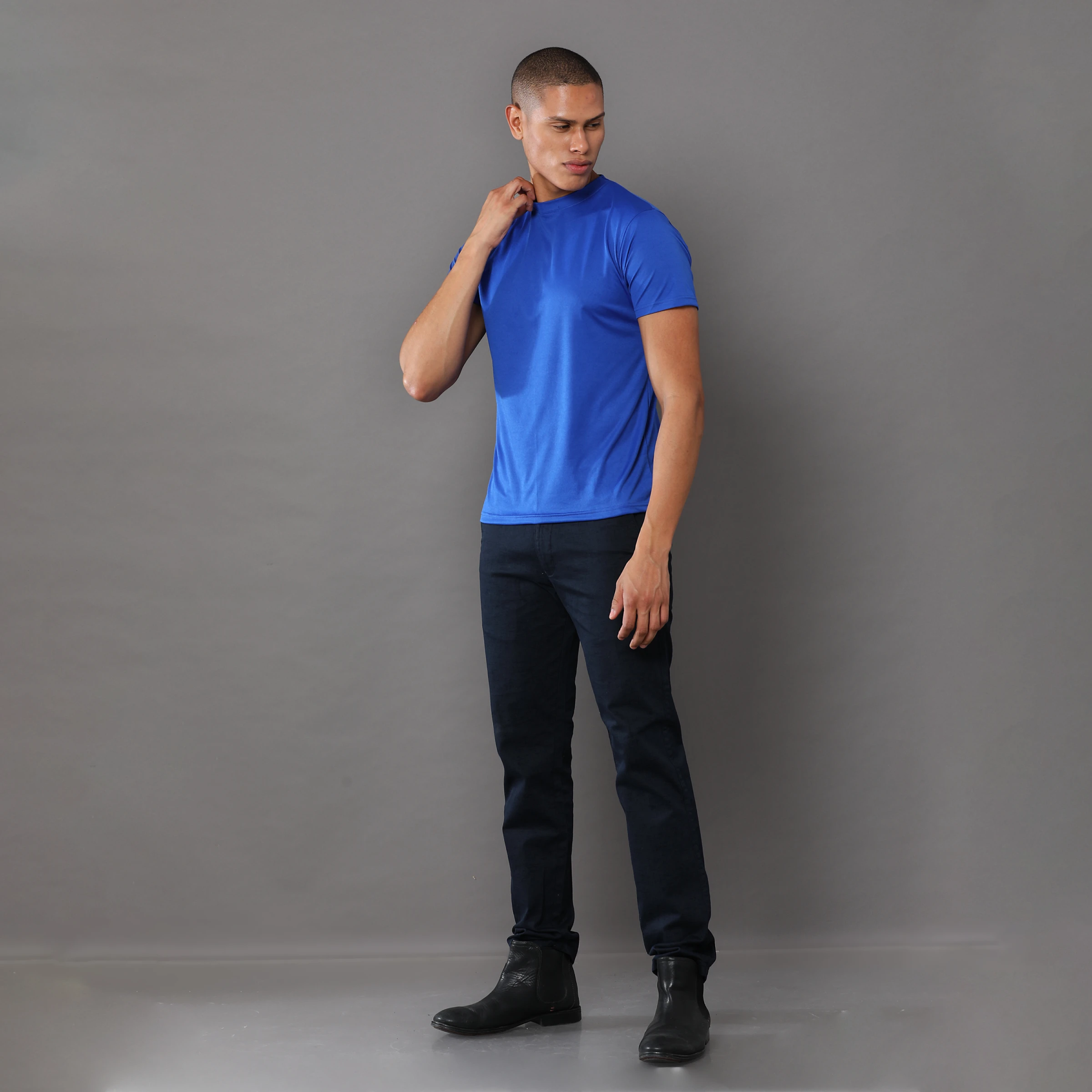 Mobilitee Workday Crew Neck - Imperial Blue Buy Mobilitee Workday Crew Neck - Imperial Blue in bulk for Corporate Gifting | Corporate Gyft