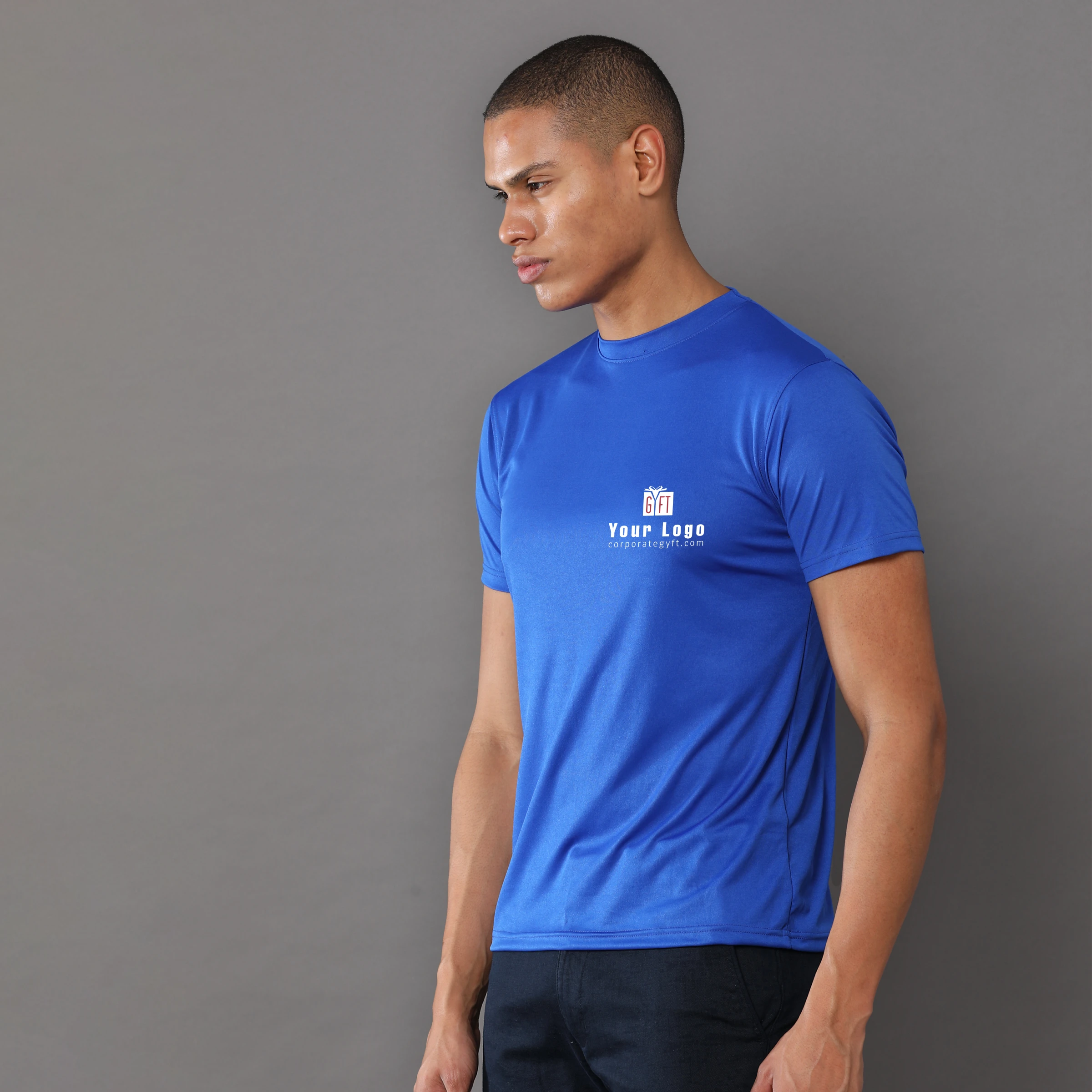 Mobilitee Workday Crew Neck - Imperial Blue Buy Mobilitee Workday Crew Neck - Imperial Blue in bulk for Corporate Gifting | Corporate Gyft