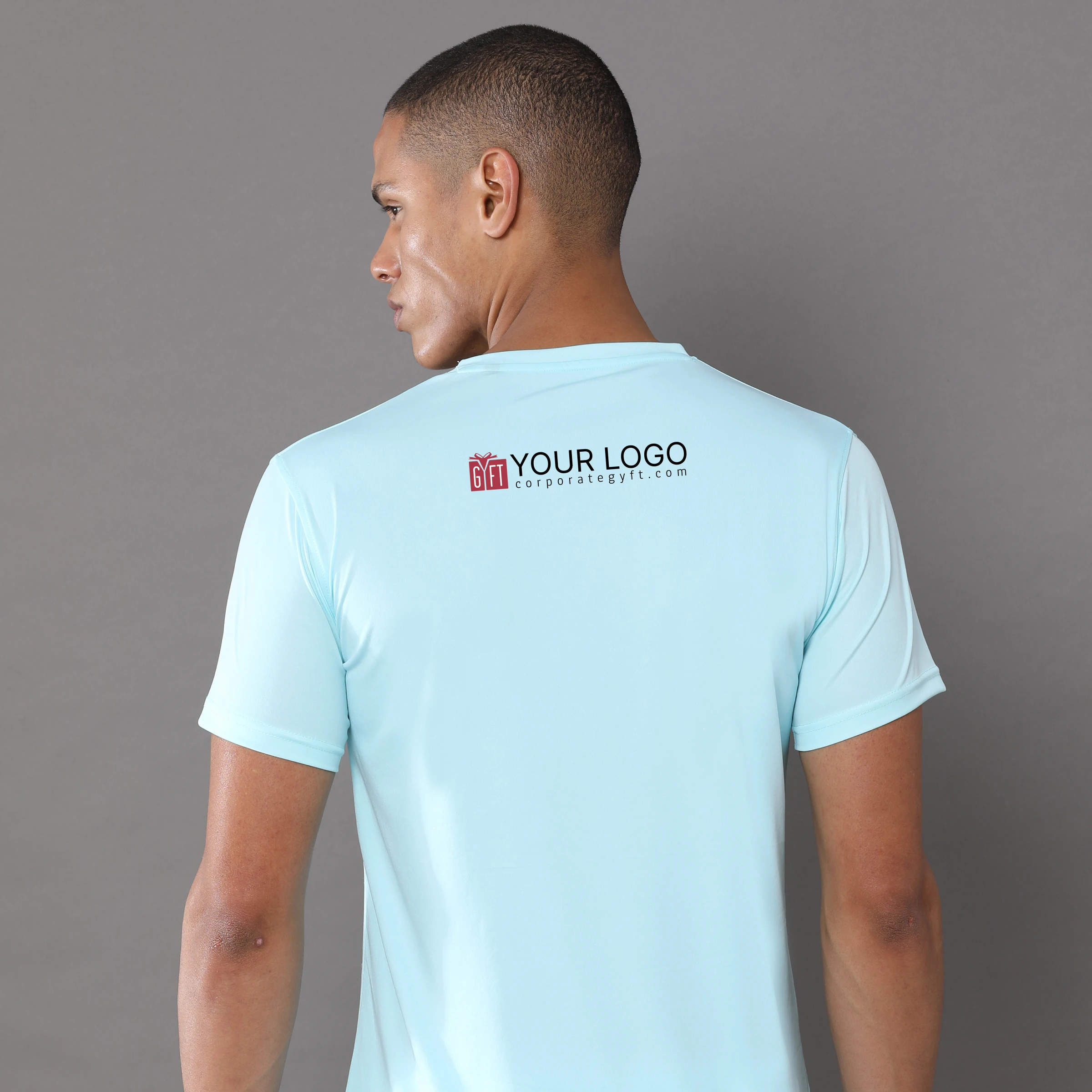 Mobilitee Workday Crew Neck - Mint Blue Buy Mobilitee Workday Crew Neck - Mint Blue in bulk for Corporate Gifting | Corporate Gyft