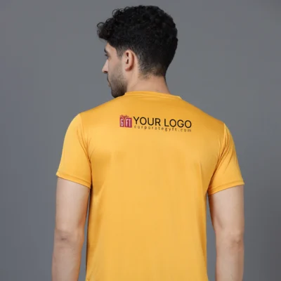 Buy Mobilitee Workday Crew Neck - Mustard in bulk for Corporate Gifting | Corporate Gyft