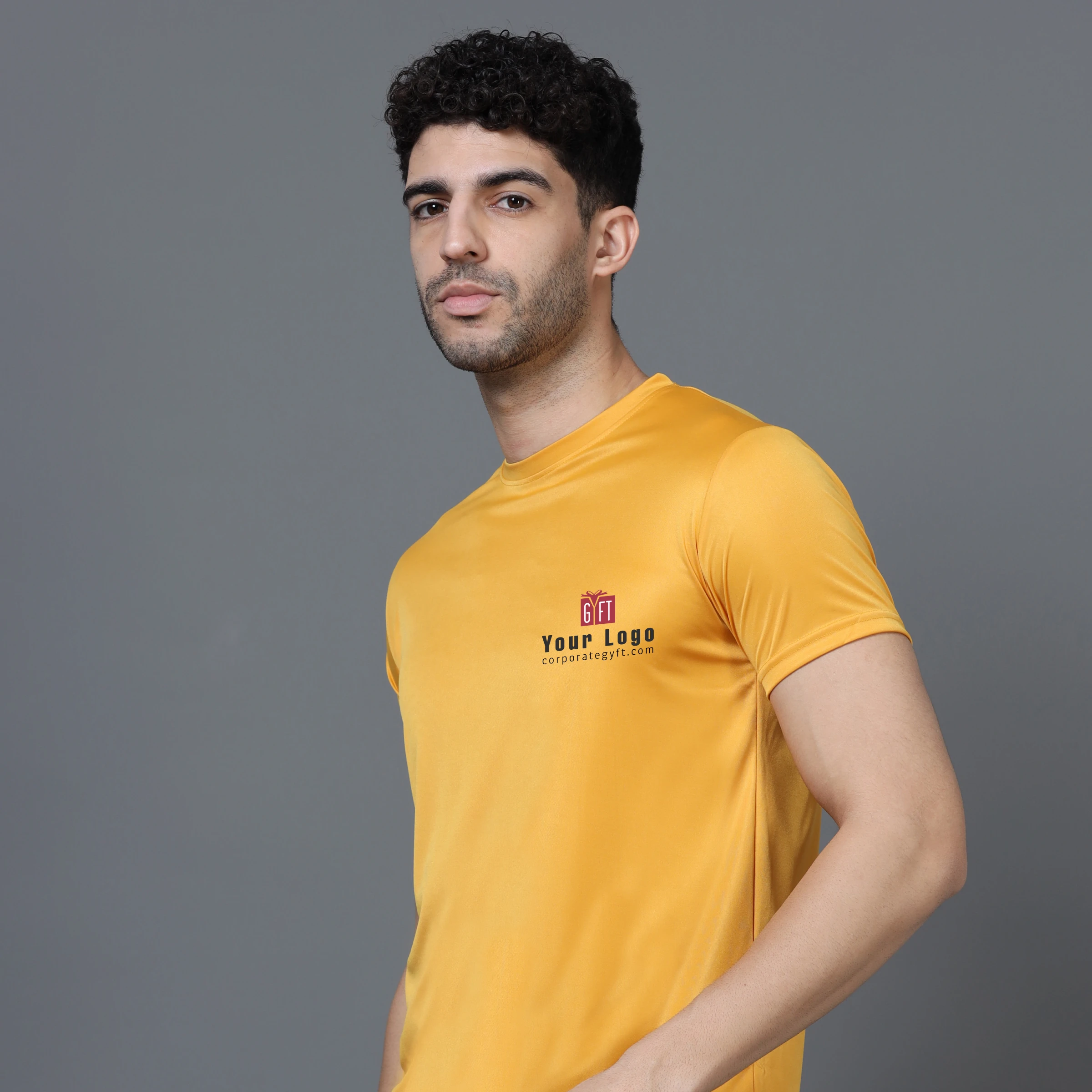 Mobilitee Workday Crew Neck - Mustard Buy Mobilitee Workday Crew Neck - Mustard in bulk for Corporate Gifting | Corporate Gyft